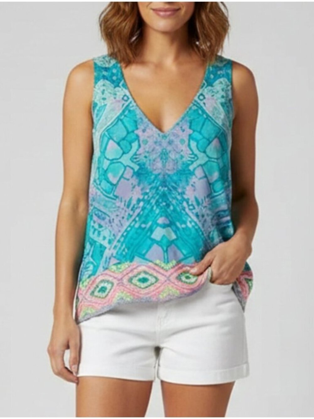 ROCOCO‎ SAND Embroidered Top Pastel XS